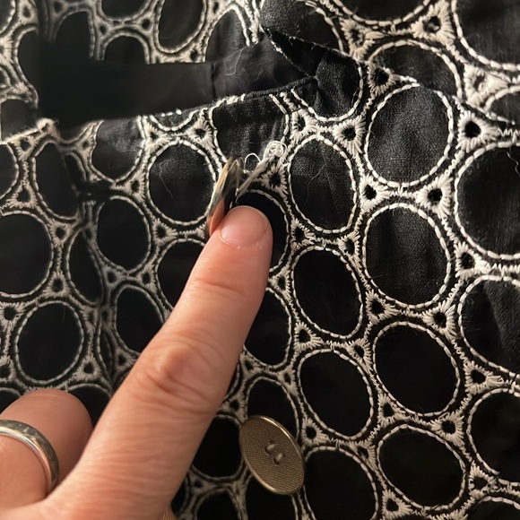 Kenneth Cole Reaction, short sleeve cropped lined coat-top - Picture 5 of 7